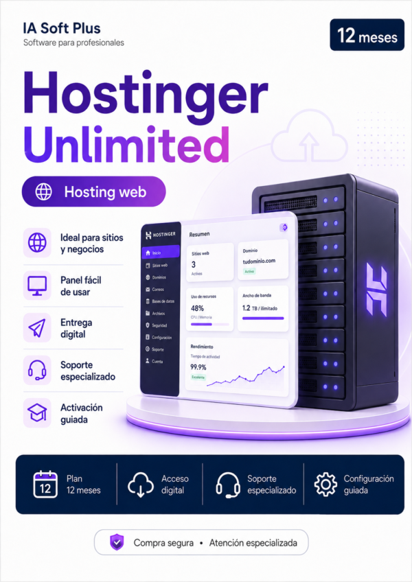 Hostinger Unlimited | 12 meses