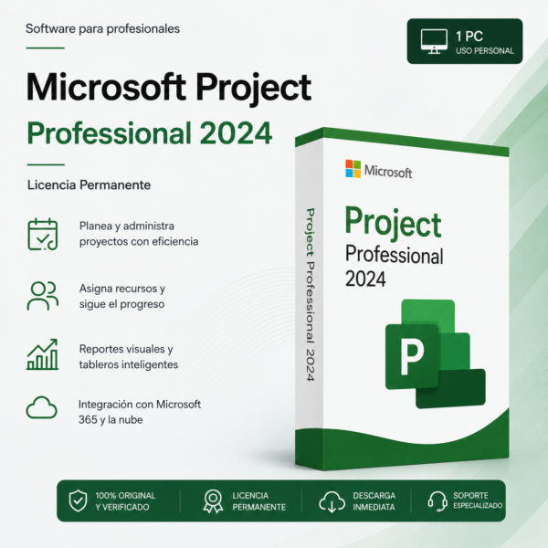 Microsoft Project Professional 2024 BIND | 1 PC