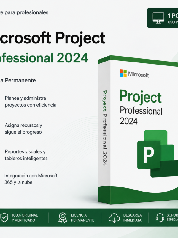 Microsoft Project Professional 2024 BIND | 1 PC